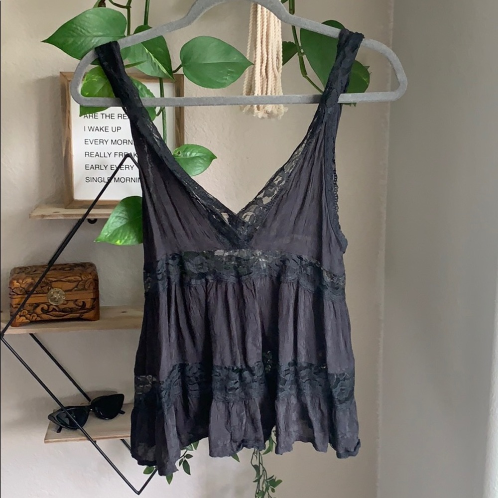 free people lace tank top